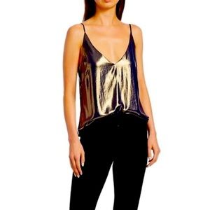 NWOT L’Agence Gabriella top - gold